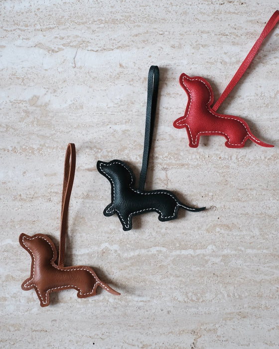 Accessoire en cuir - Teckel Camel