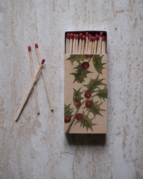 Boîte d'Allumettes John Derian Houx de Noël – Art et Tradition