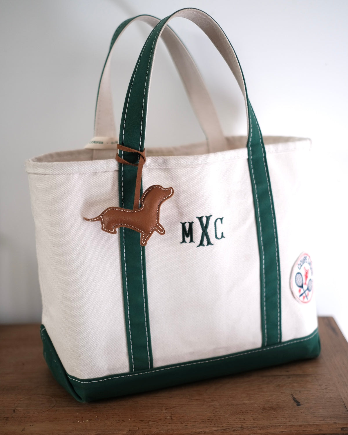 Portefeuille En Cuir Marron Avec Fermeture éclair Motif Teckel Bleu, Multicolore, 20.5x2.5x11.5cm/8.07x1x4.53 In, Classique