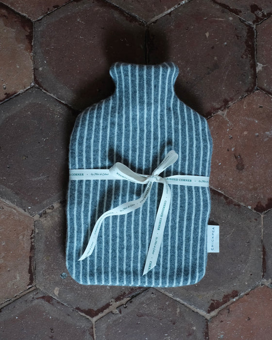Bouillotte tricot - Rayures *gris
