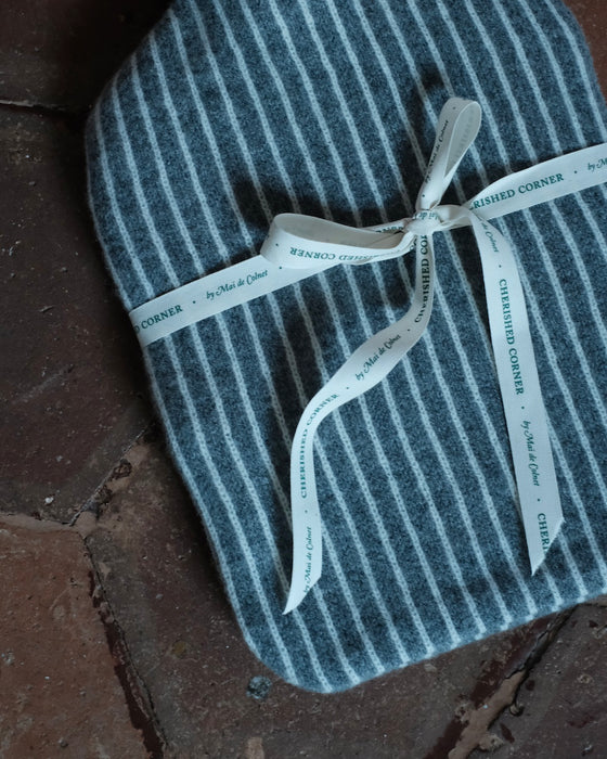 Bouillotte tricot - Rayures *gris