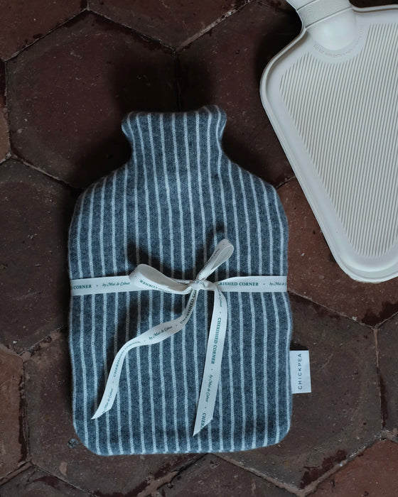 Bouillotte tricot - Rayures *gris