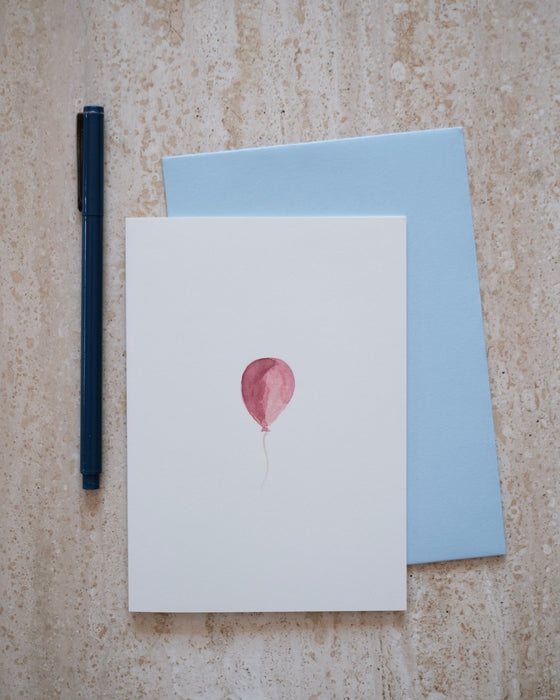 Carte postale - Ballon rouge
