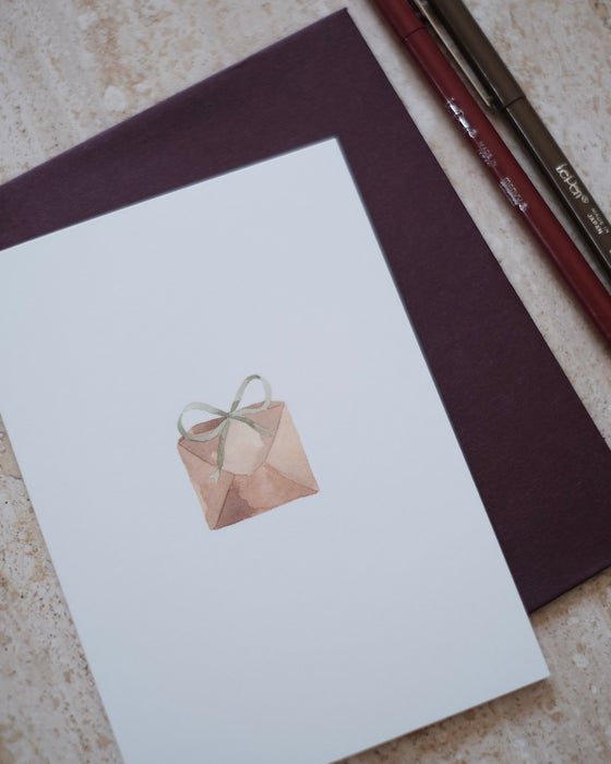 Carte postale - Enveloppe et son ruban