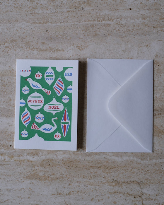 Carte postale décorations Noël
