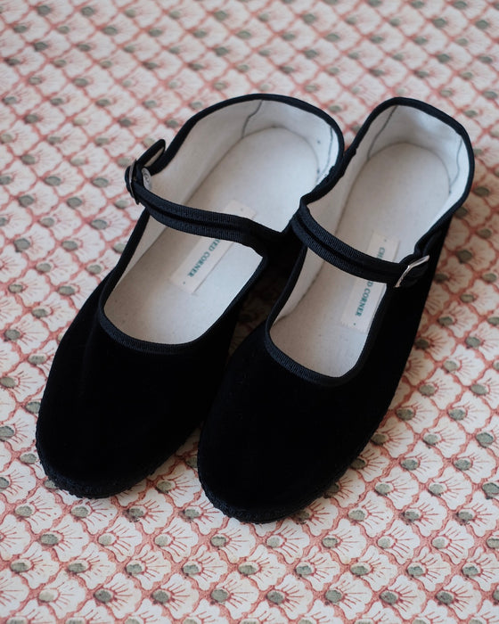 Souliers venitiens Friulane Mary Jane - Noir