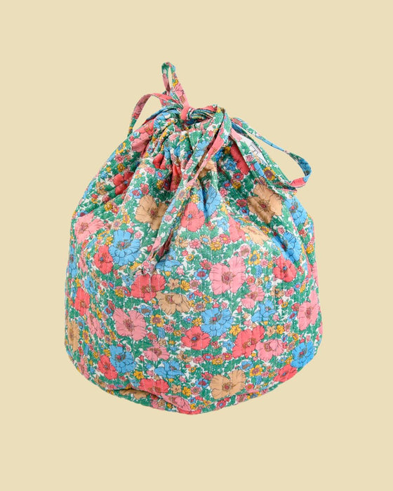 Bourse en tissu Liberty - Meadow song peach