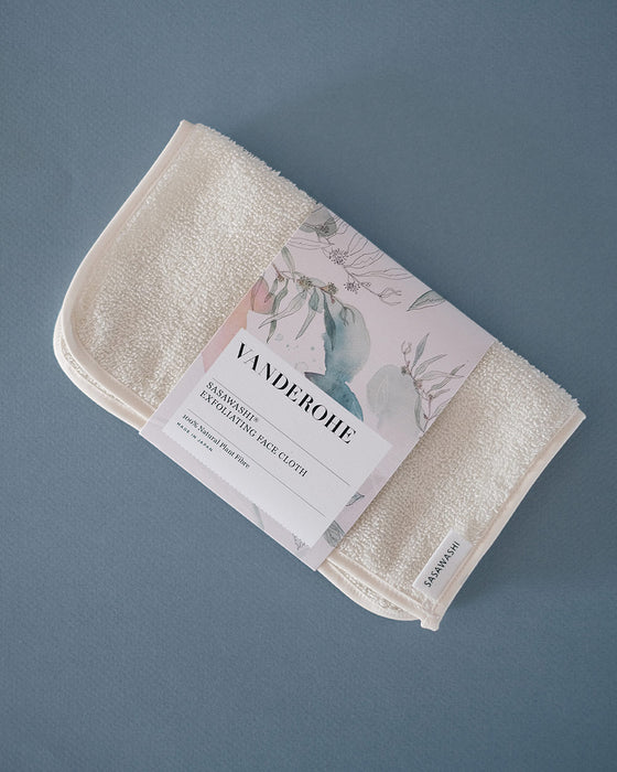 Serviette exfoliante pour le visage Sasawashi