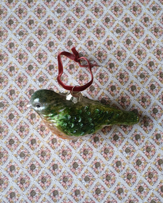 Ornement de Noël - Oiseau vert