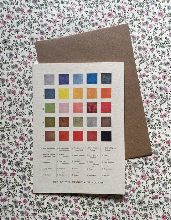 Carte postale - Le sens des couleurs
