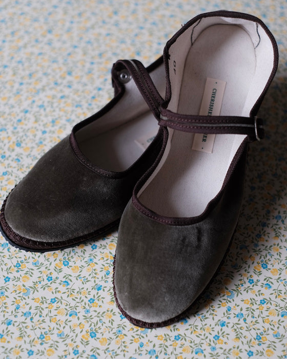 Souliers venitiens Friulane Mary Jane - Olive / Marron